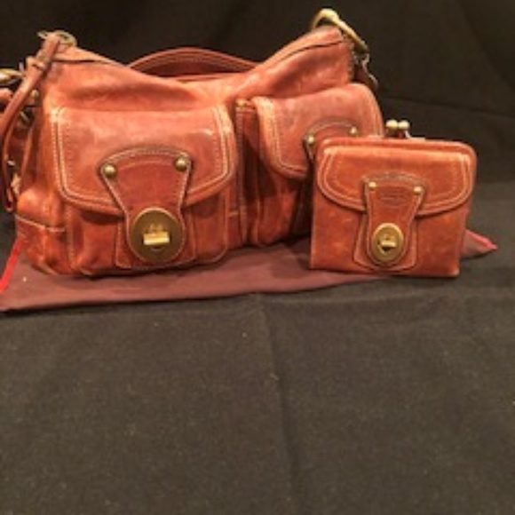 COACH - Cognac Colored Leather Purse - Picture 2 of 3